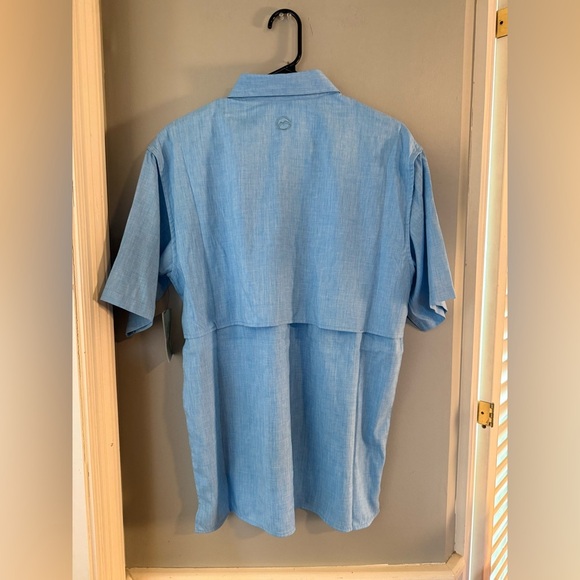 NWT Magellan Outdoors Blue Casual Button Down Shirt - Picture 2 of 7